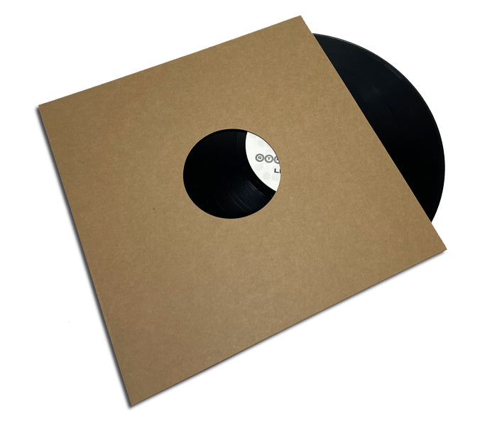 BROWN CARD SLEEVE FOR RECORDS 78 RPM 10 INCHES WITH HOLE FOR LABEL (20 pcs.)