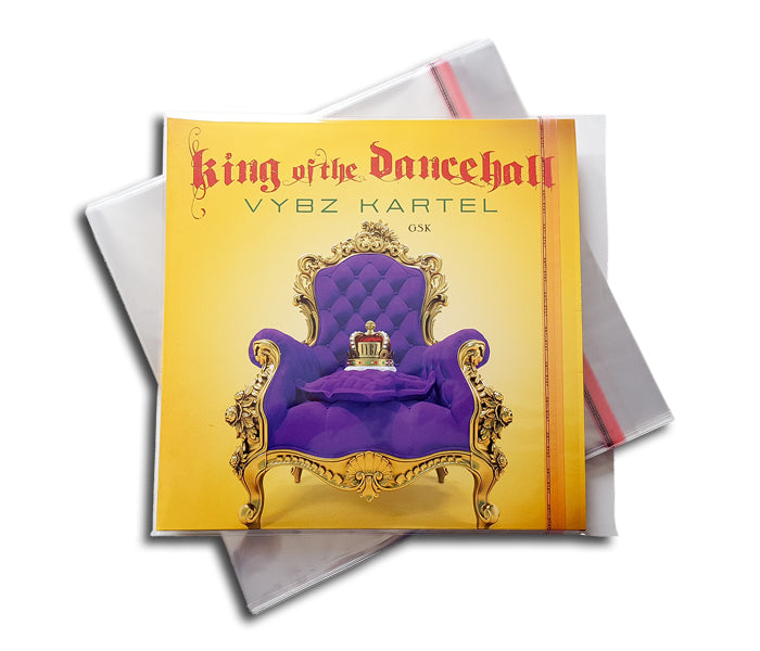 POCHETTES POUR DISQUES EN VINYLE LP 33 RPM 12" AVEC FERMETURE ADHÉSIVE POLYPROPYLENE DELUXE SLIM 40MY (100 pcs.)