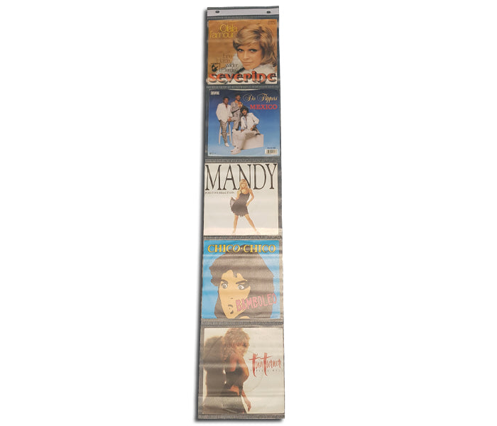 PVC-WANDDISPLAY FÜR 7-ZOLL-VINYLSCHALLPLATTEN MIT 45 RPM