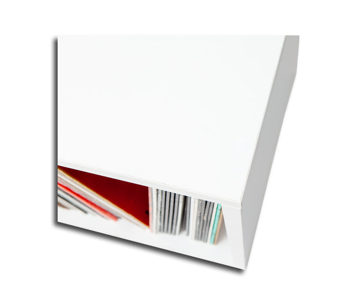 LP VINYLS CUBE WHITE - CONTAINER FOR 80 LPs RECORDS