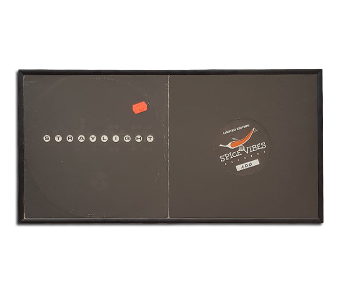 CORNICE DI ALLUMINIO NERO PER DISCHI 78 GIRI VINILE 10 POLLICI (2 POSTI)