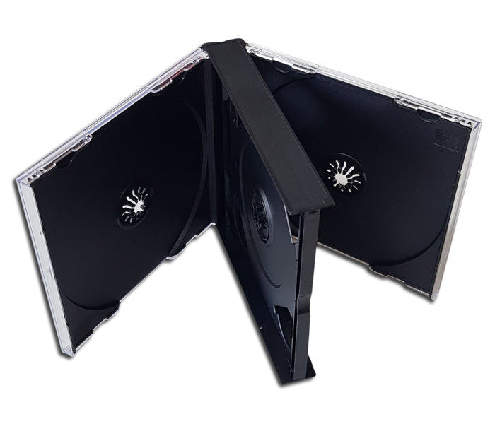 BOX JEWEL CASES - ÉTUI PLASTIQUE POUR 3 CD/DVD (5 pcs.)