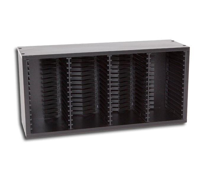 BOÎTE EN BOIS NOIR POUR 60 CD AVEC ETUI