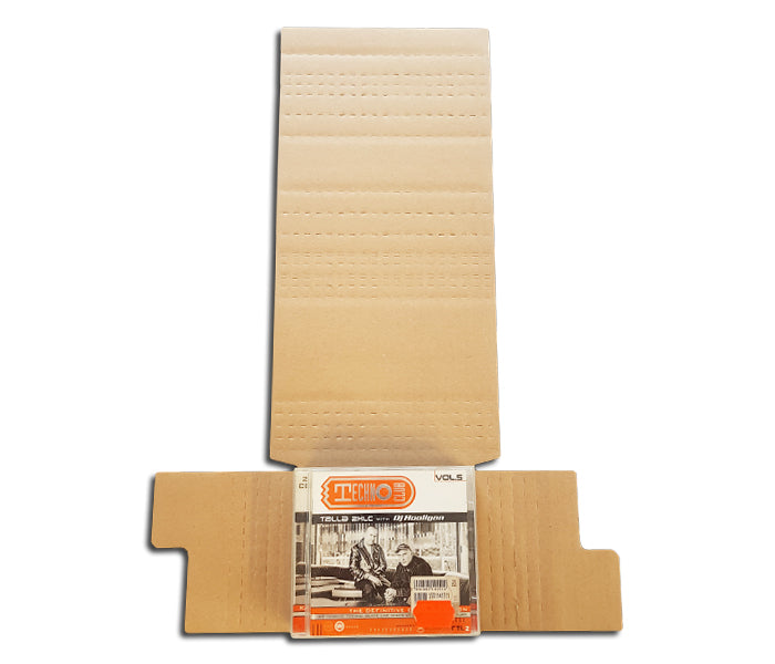 SCATOLE PER SPEDIRE COMPACT DISC CON CUSTODIA PER 1-5 CD (10 pz.)
