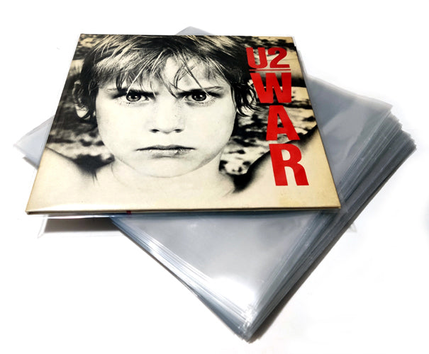 POCHETTES POUR DISQUES VINYLE LP 33 RPM 12 POUCES POLYPROPYLENE DELUXE 130 MY (100 pcs.)