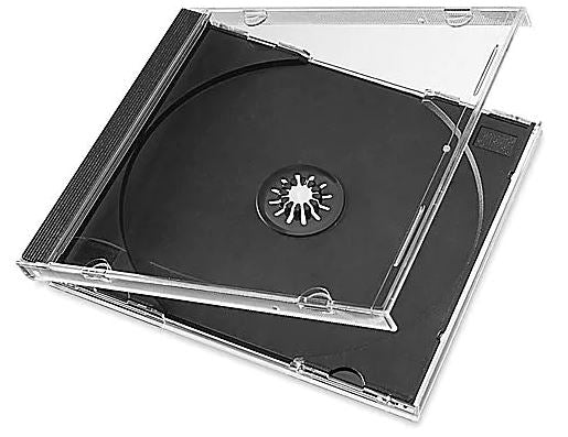 JEWEL CASES - CUSTODIE PER CD CON SUPPORTO NERO (10 pz.)