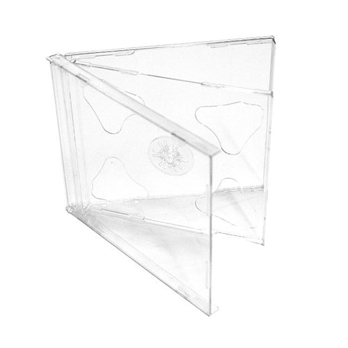 JEWEL CASES - CUSTODIE PER 2 CD CON SUPPORTO TRASPARENTE (10 pz.)