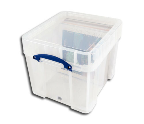 BOX TRANSPARENT POUR CONTENIR 100 DISQUES 33 RPM VINYLE 12 POUCES