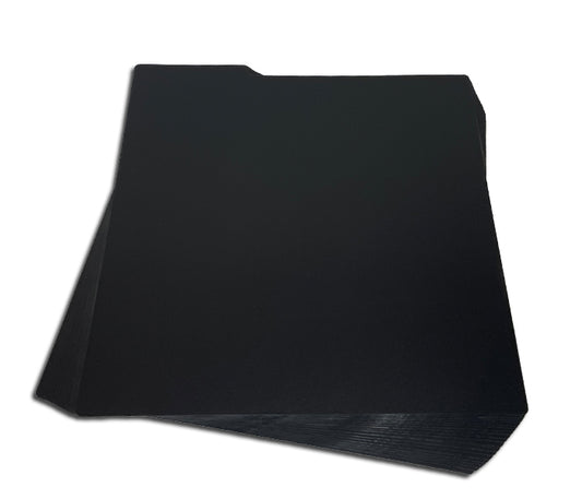 DIVISORI DI PLASTICA CON RIALZO COLORE NERO PER CATALOGARE I DISCHI LP 33 GIRI 12" (20 pz.)