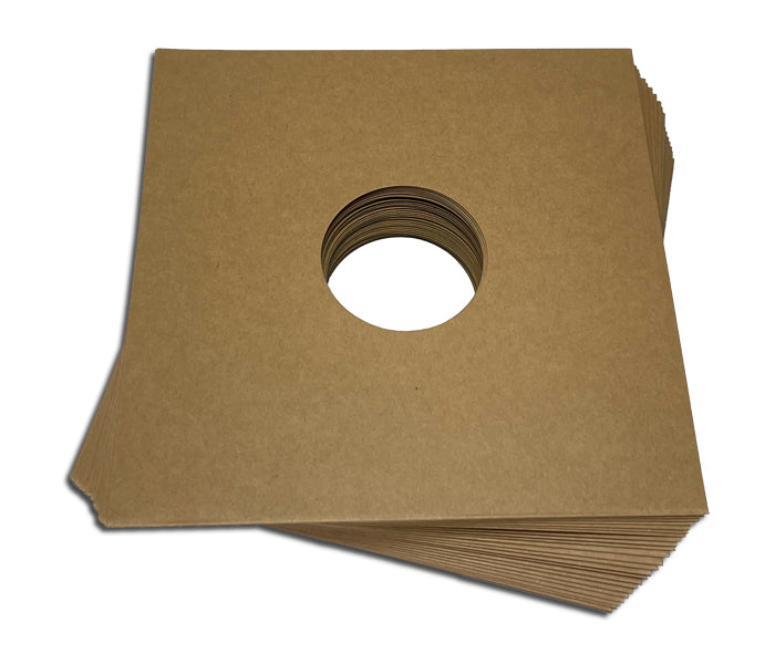 BROWN CARD SLEEVE FOR RECORDS 78 RPM 10 INCHES WITH HOLE FOR LABEL (20 pcs.)