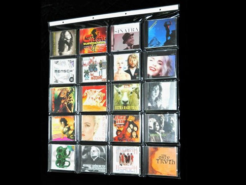 PVC WALL DISPLAY FOR 20 COMPACT DISC