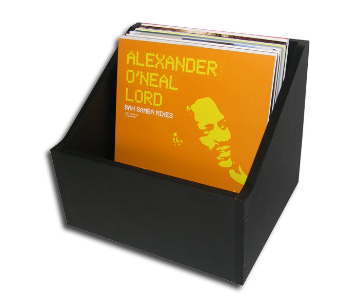 DJ BOX BLACK WOODEN CONTAINER 70 RECORDS LP 33 RPM 12 INCH VINYL