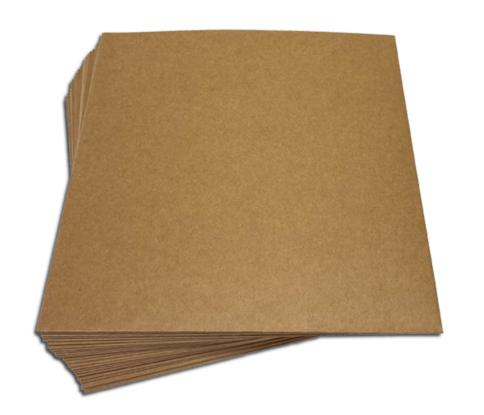 COVERS FOR LP RECORDS 33 RPM VINYL 12" NATURAL CARDBOARD (25 pcs.)