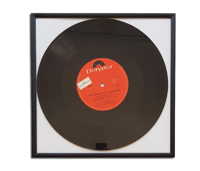 BLACK ALUMINUM FRAME FOR RECORD 78 RPM 10 INCH VINYL