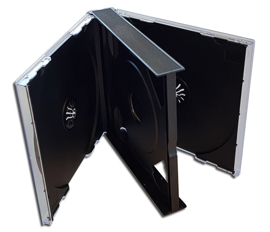 BOX JEWEL CASES - CAJA EN PLÁSTICA POR 2 CD/DVD (5 pz.)