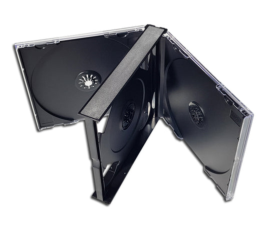 BOX JEWEL CASES - CAJA EN PLÁSTICA POR 4 CD/DVD (5 pz.)