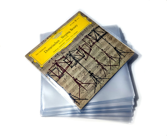 FUNDAS PARA DISCOS 78 RPM 10 PULGADAS POLIPROPILENO DELUXE 130 MY (100 uds.)