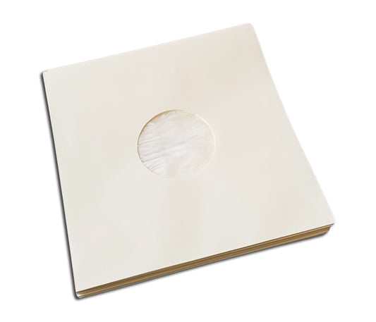 PAPIERHÜLLEN FÜR 78-RPM-SCHALLPLATTEN, 10-ZOLL-VINYL, WEISS UND ANTISTATISCHES PAPIER (50 Stk.)