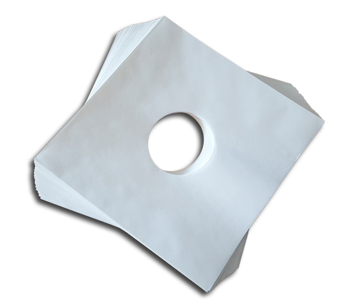 SLEEVES FOR RECORDS 78 RPM VINYL 10 INCH WHITE PAPER AND (50 pcs.)