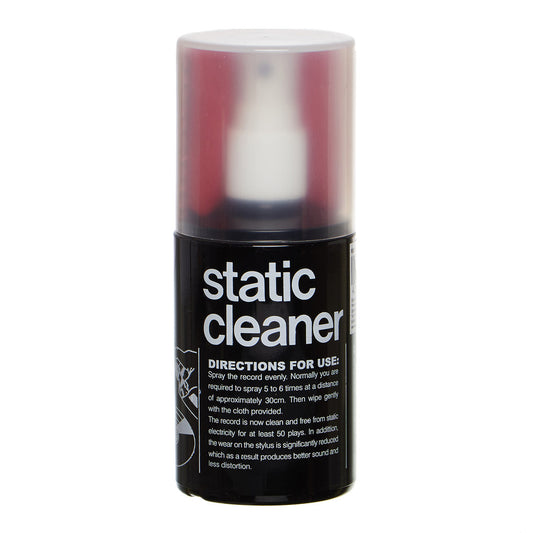 ANALOGIS STATIC CLEANER - SPRAY LÍQUIDO ANTIESTÁTICO + PAÑO PARA LA LIMPIEZA DE DISCOS DE VINILO