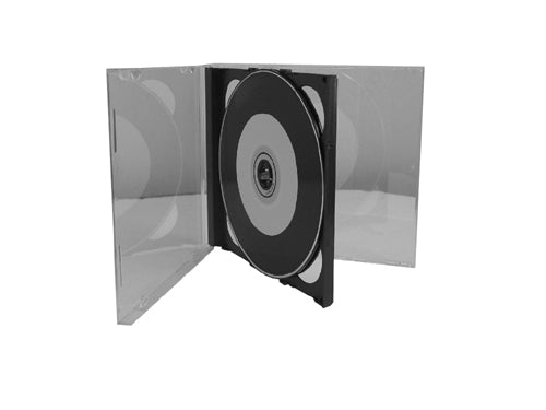 JEWEL CASES - CUSTODIE PER 2 CD CON SUPPORTO NERO (10 pz.)