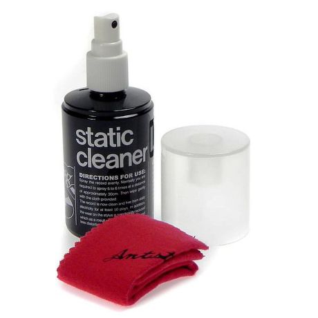 ANALOGIS STATIC CLEANER -  SPRAY SOLUTION + CLOTH FOR CLEANING VINYL RECORDS
