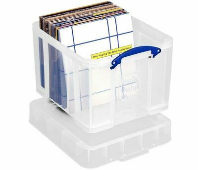 TRANSPARENT BOX FOR 100 RECORDS LP 33 RPM AND 12 INCH VINYL