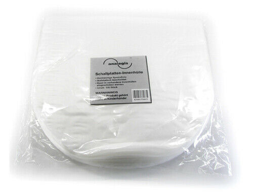 ANALOGIS - TRANSPARENT ANTISTATIC SLEEVES WITH ROUND SIDE FOR DISCS 7 INCH 45 RPM (100 pcs.)