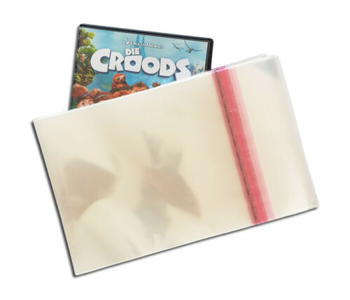 FUNDAS PARA DVD CON CIERRE ADHESIVO POLIPROPILENO DELUXE SLIM 40MY (100 uds.)